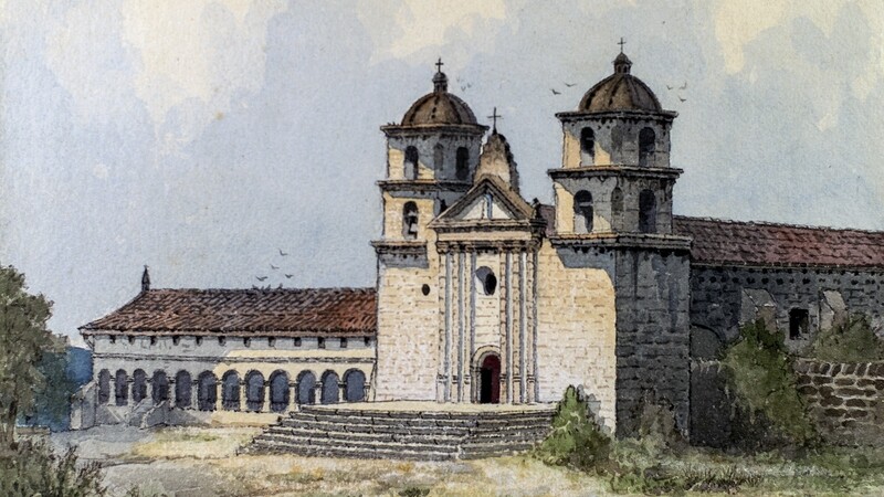 Santa Barbara Virgen y Martir, Edwin Deakin Postcard