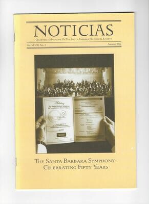 The Santa Barbara Symphony: Celebrating Fifty Years (Noticias Vol. XLVIII, No. 3)