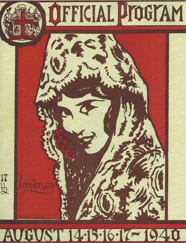 Fiesta Program 1940 Postcard