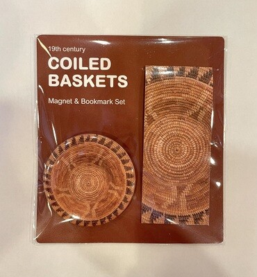 Coiled Baskets, Magnet and Bookmark Set
