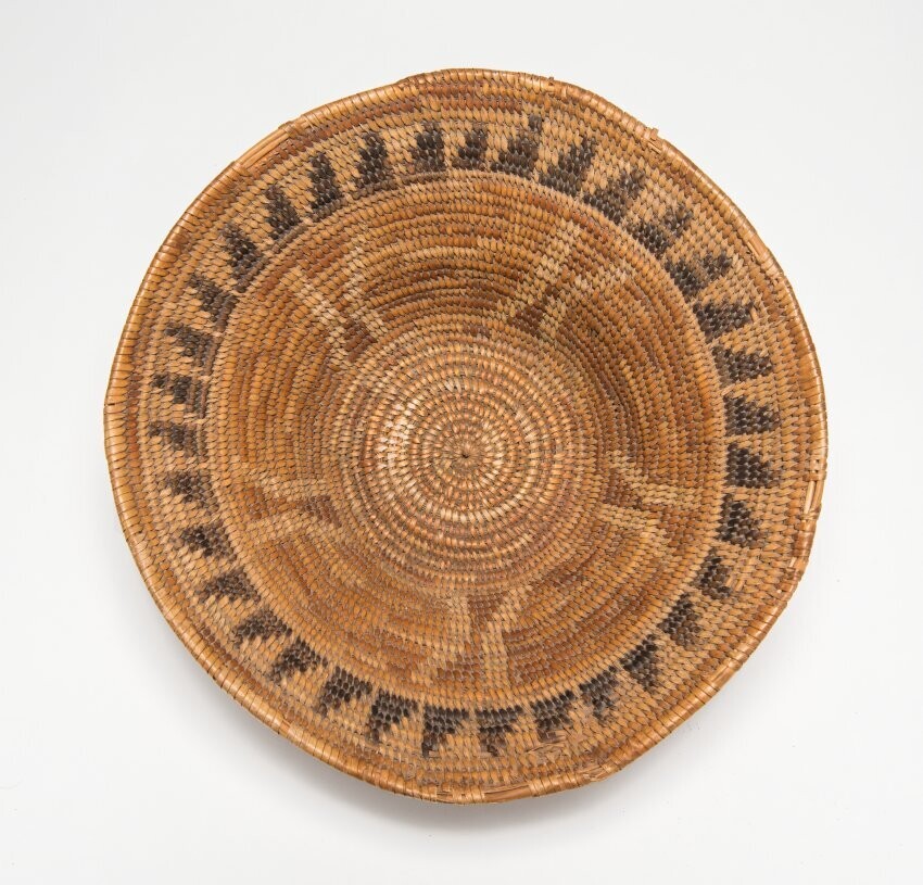 Chumash Coiled Basket Postcard