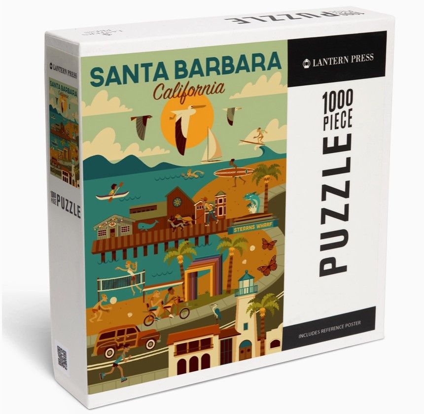 1000 Piece Santa Barbara California Geometric Puzzle 