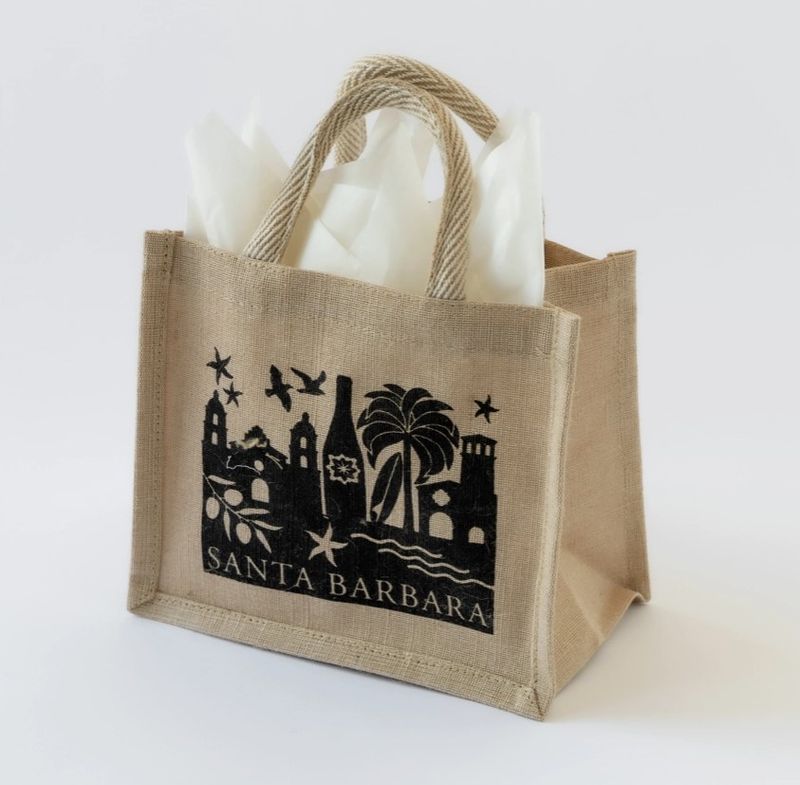 Beige Santa Barbara Tote 8x9
