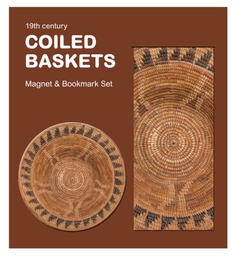 Coiled Baskets, Magnet and Bookmark Set