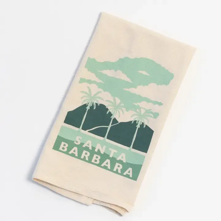 Santa Barbara Palm Tree Tea Towel