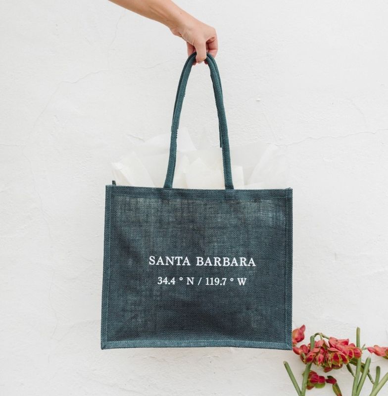 Blue Jute Santa Barbara Coordinates Tote