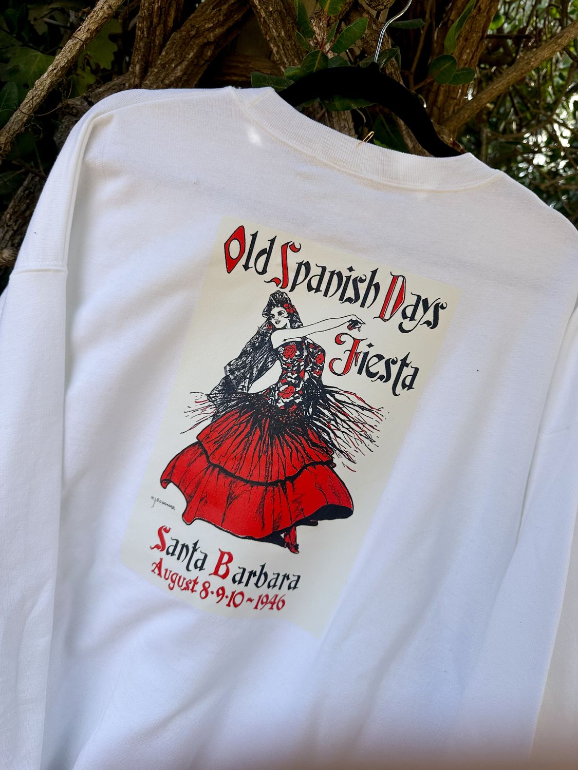 Vintage Legit White Old Spanish Days Sweatshirt