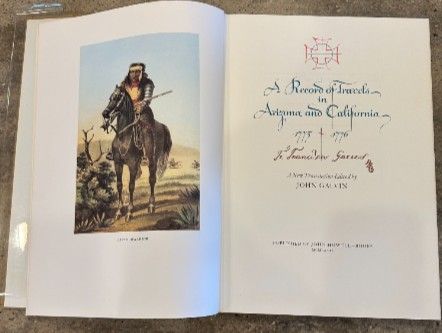The Record Of Travels In Arizona and California