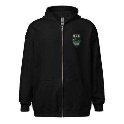 AtHomeGaming Embroidered Logo Zip Hoodie