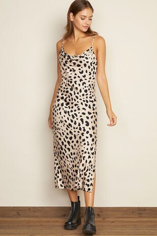 Leopard cowl Neck Dress Leopard cowl Neck Dress