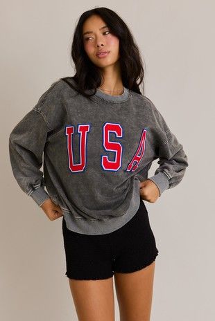 Washed USA Sweatshirt 