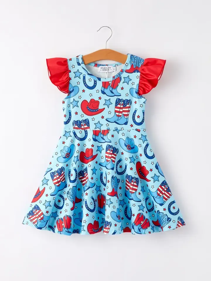 4th Childlike Denim Dress