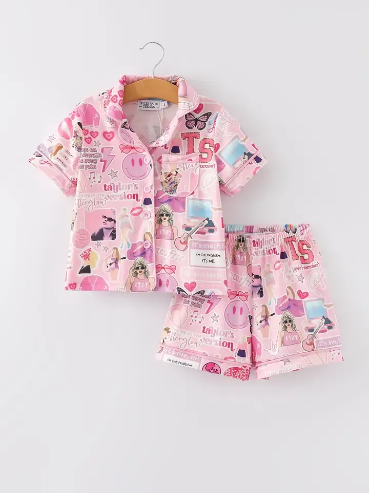 Pink TS PJ Set 