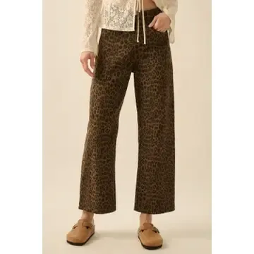 Leopard Twill Pant