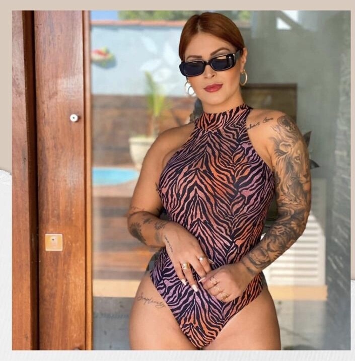 Colorful swimming suit one piece