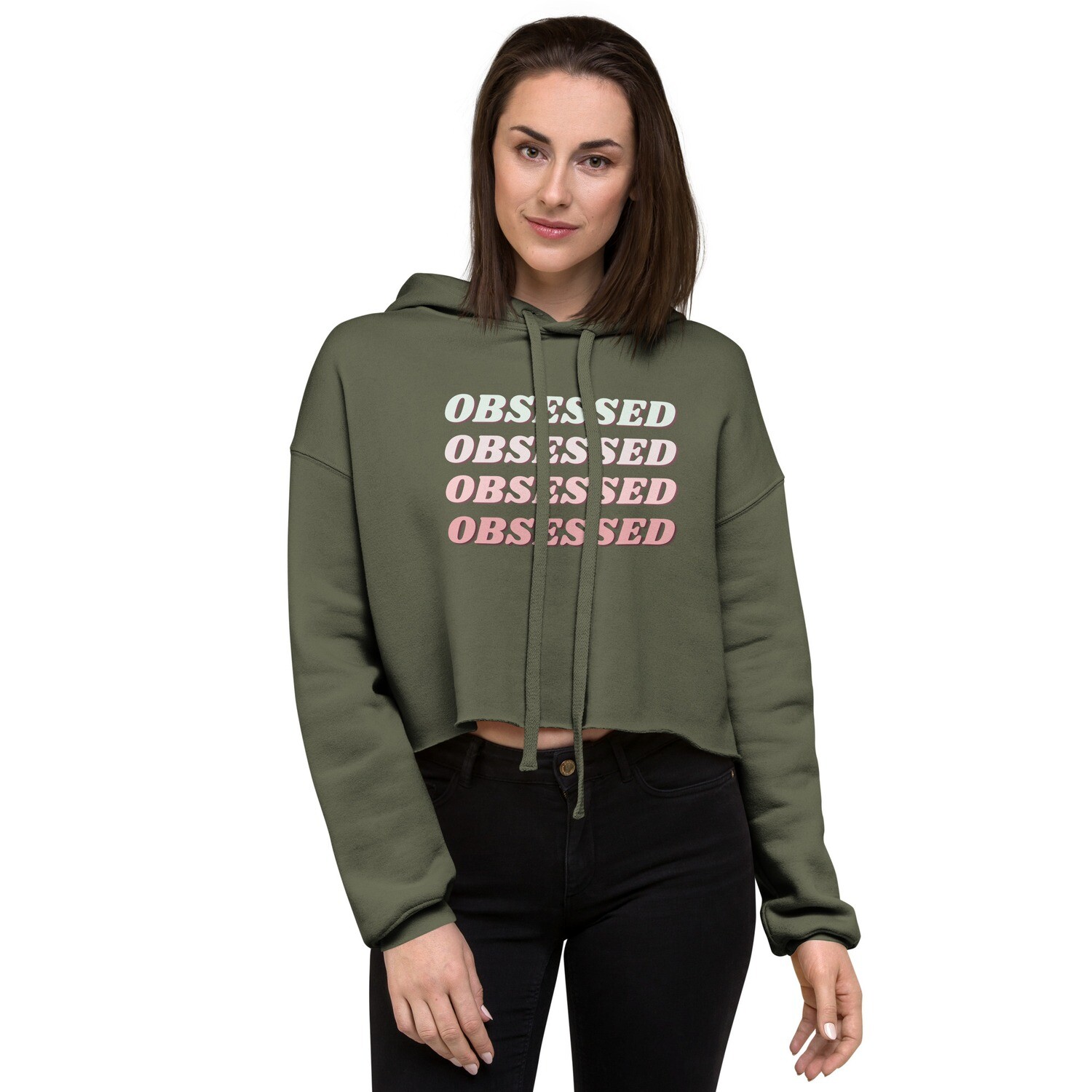 OBSESSED - Crop Hoodie