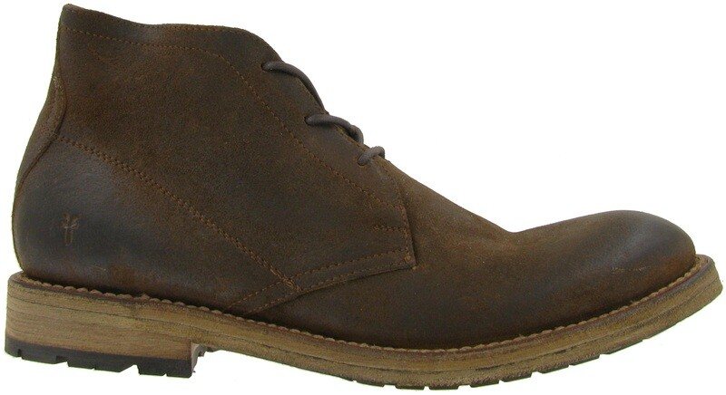 Men's FRYE Bowery Chukka BROWN - WAXED SUEDE LEATHER
