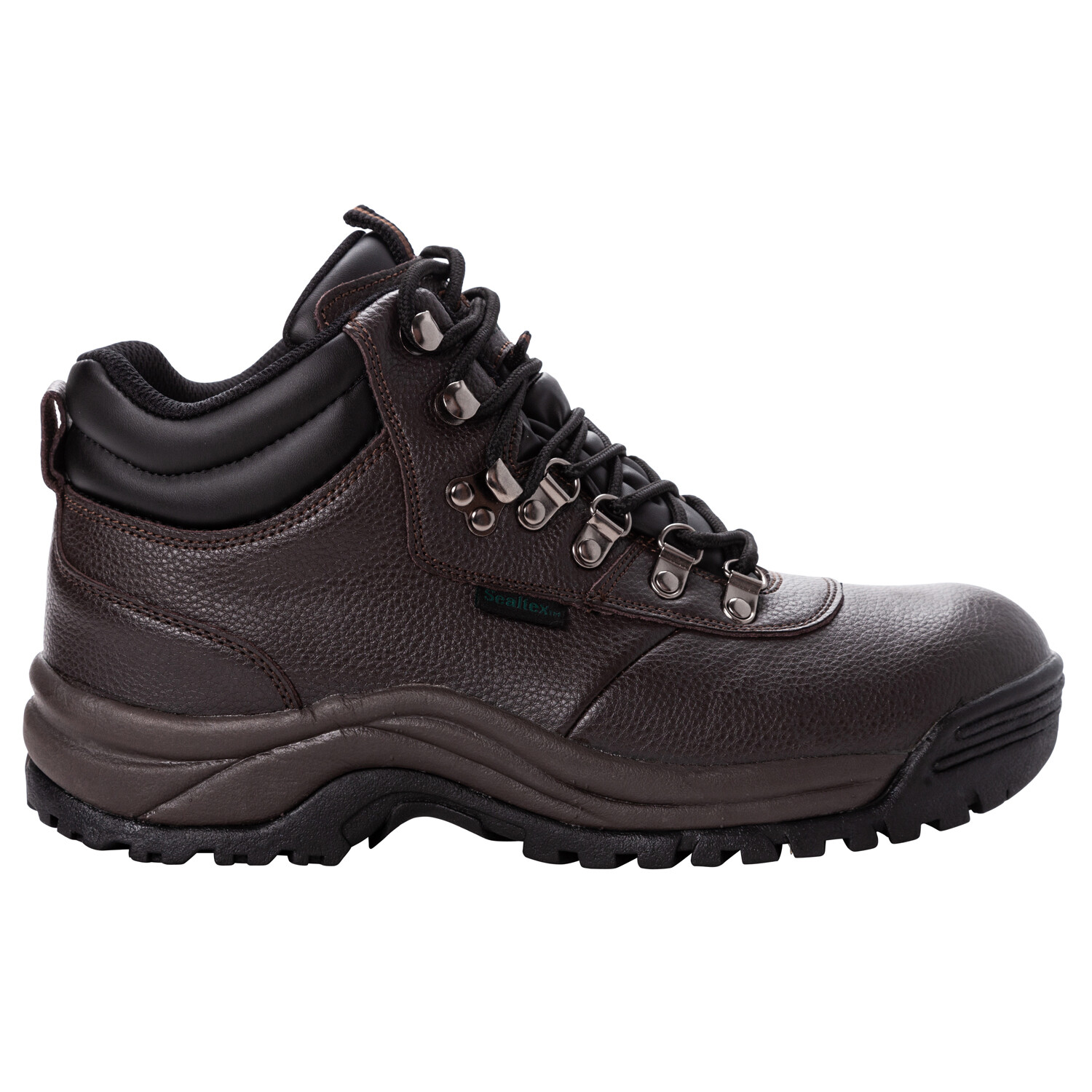 Men's Propet Composite Toe Safety Boot Shield Walker MBU002L BRONCO BROWN