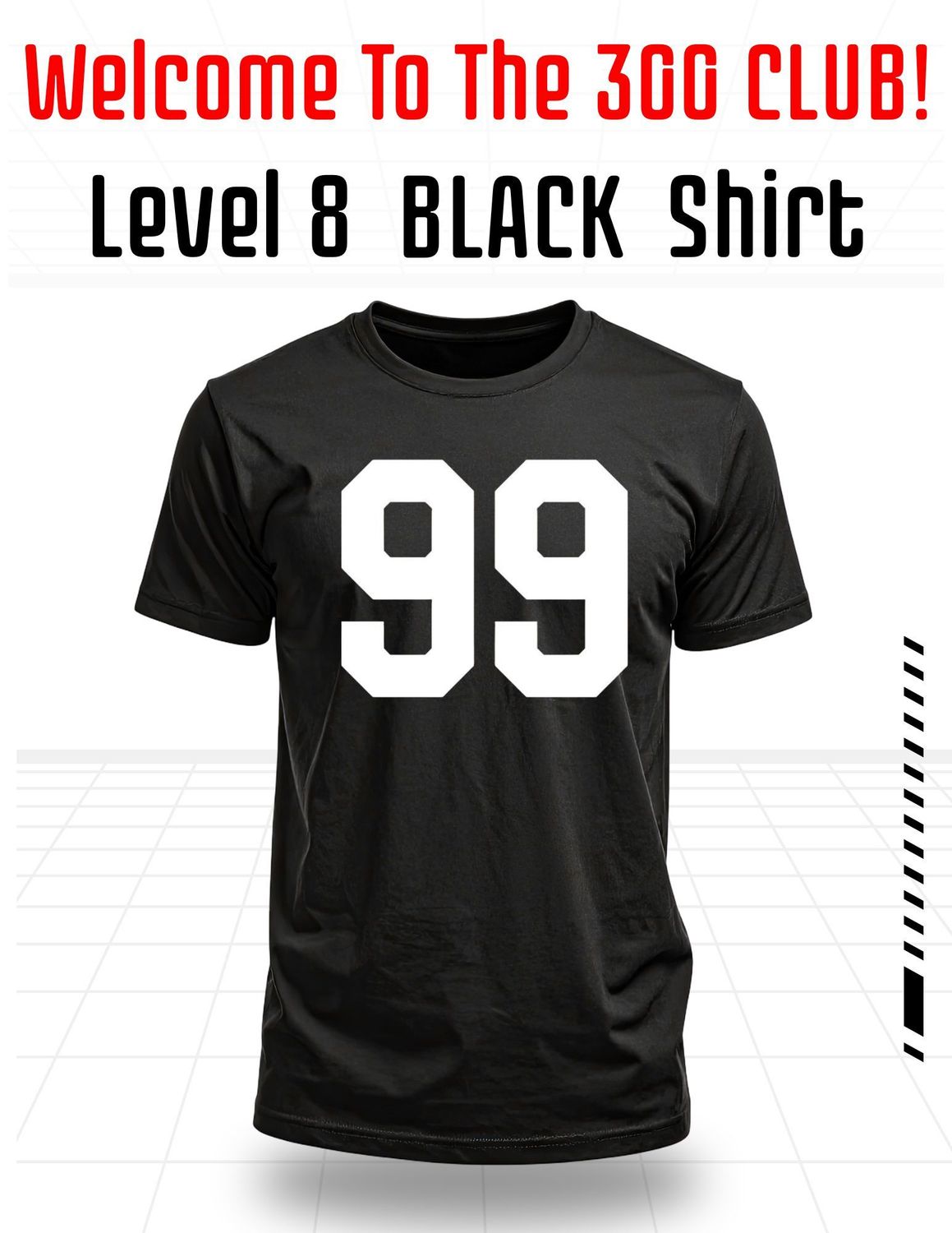 Level 8 Black  Shirt