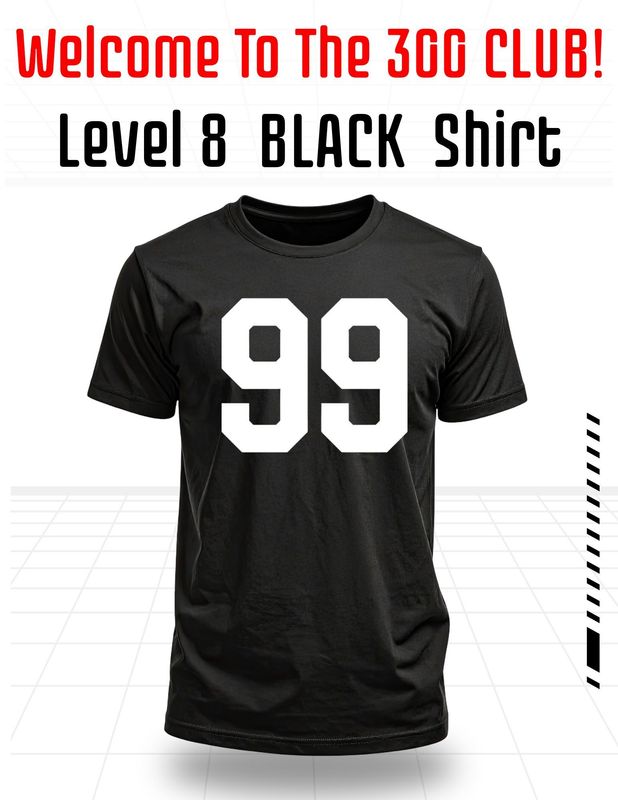 Level 8 Black  Shirt