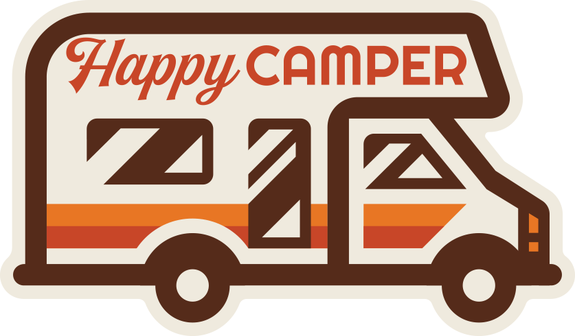 Happy Camper sticker