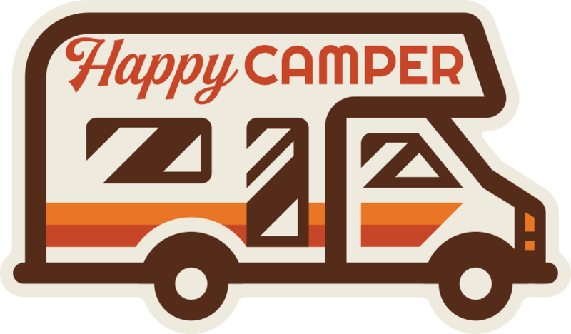 Happy Camper sticker