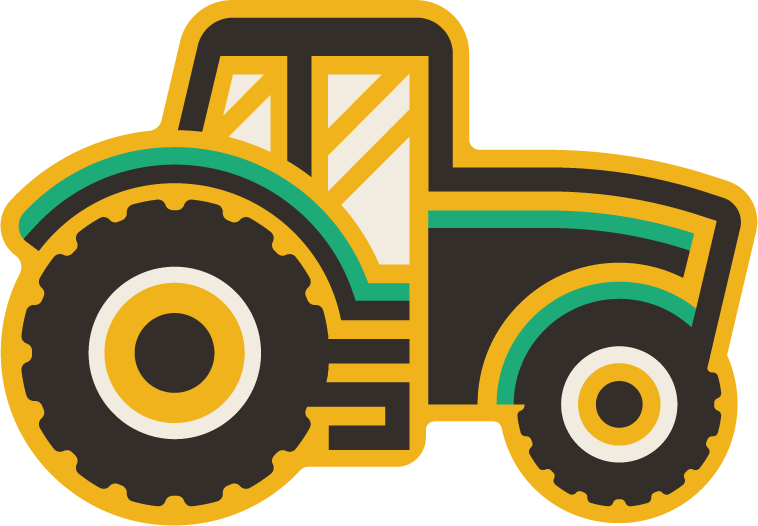 Tractor sticker
