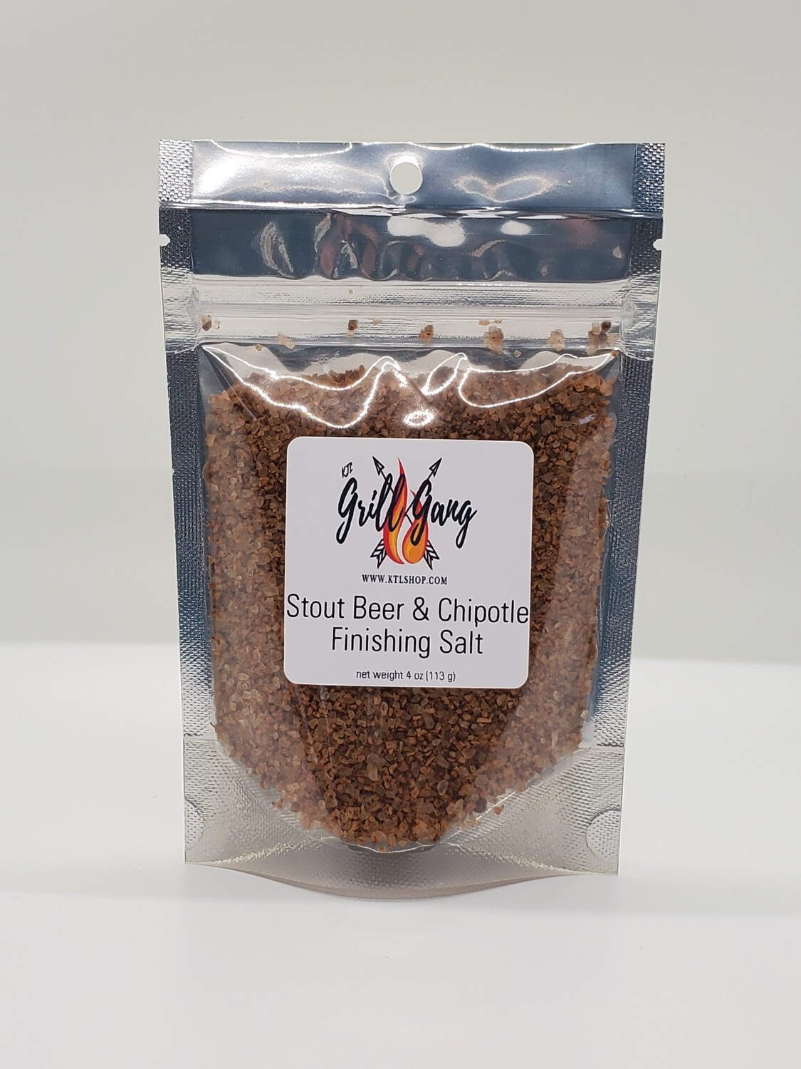 Stout Beer & Chipotle Finishing Salt 3.5oz Bag