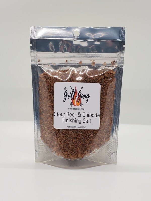 Stout Beer & Chipotle Finishing Salt 3.5oz Bag