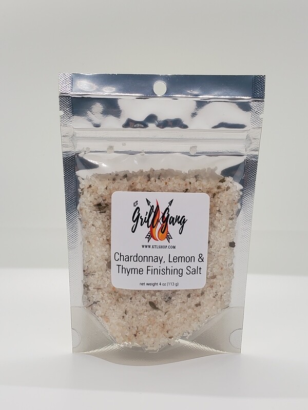 Chardonnay, Lemon & Thyme Finishing Salt 3.5oz Bag