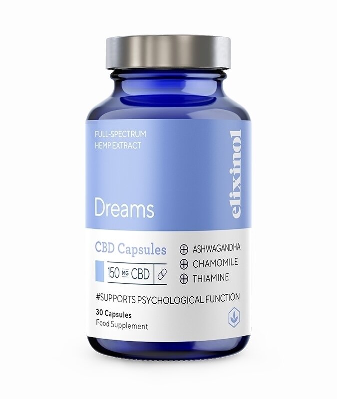 Elixinol Hemp CBD Capsules 150mg Dreams