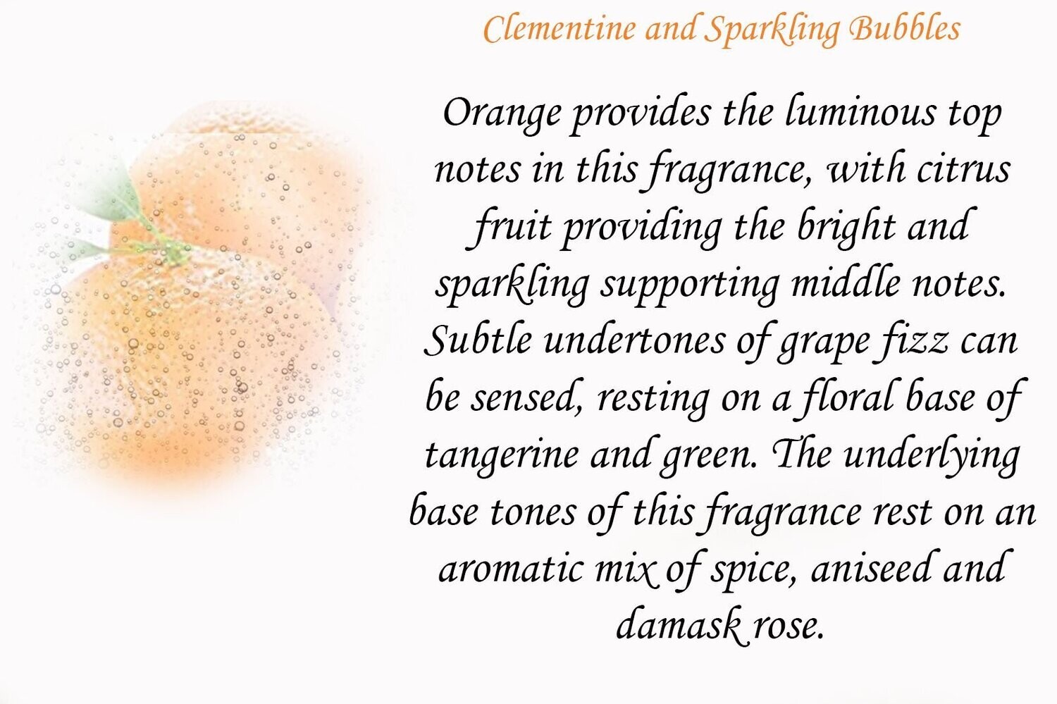 Clementine & Sparkling Bubbles