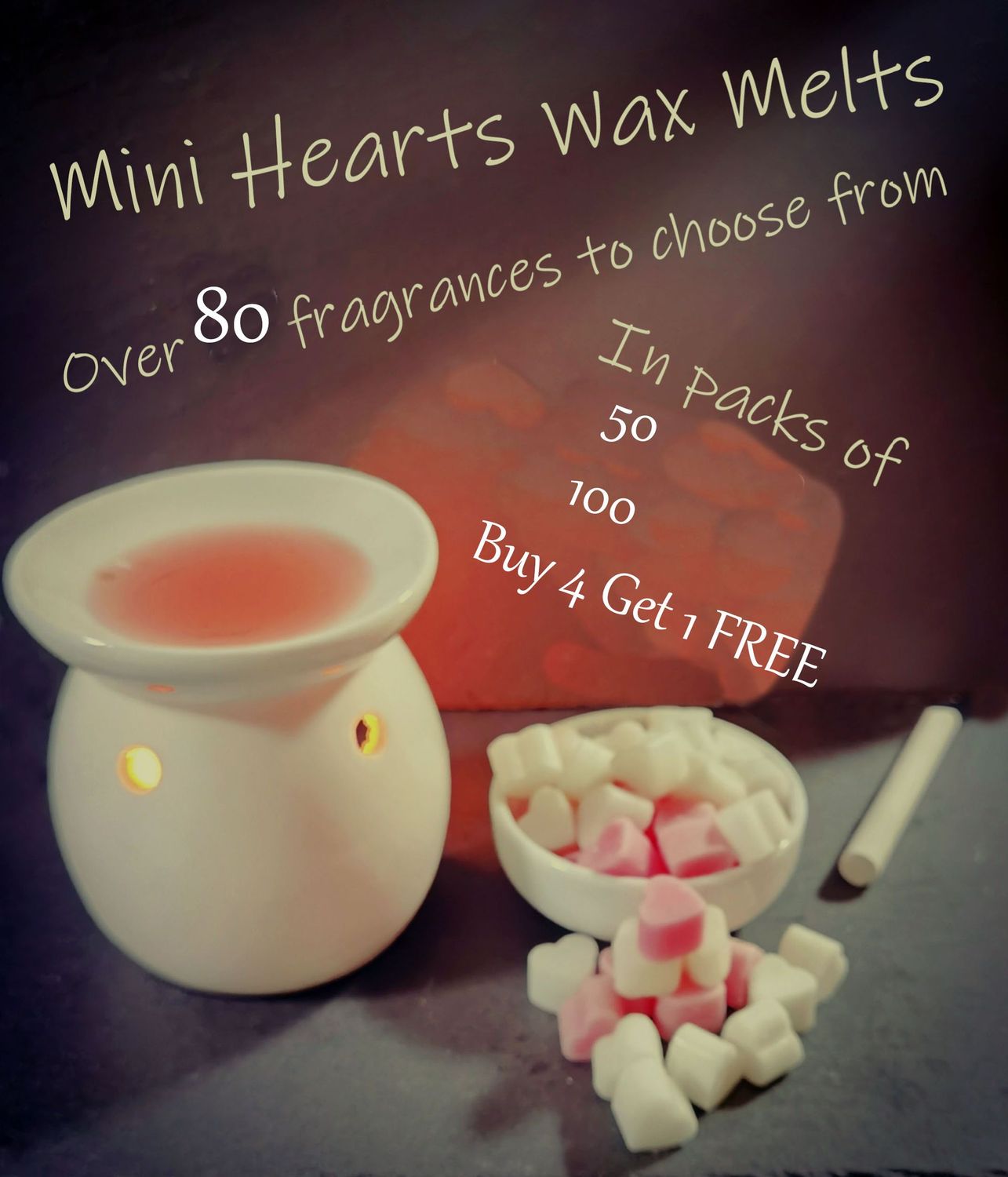 Mini Hearts Wax Melts (Multi Buy Discounts Available) Mini Hearts Wax Melts (Multi Buy Discounts Available)