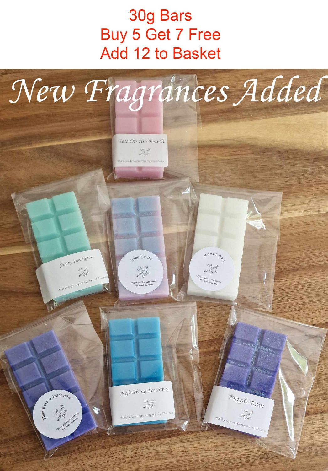 30g Highly Scented Wax Melt Snap bar 30g Highly Scented Wax Melt Snap bar