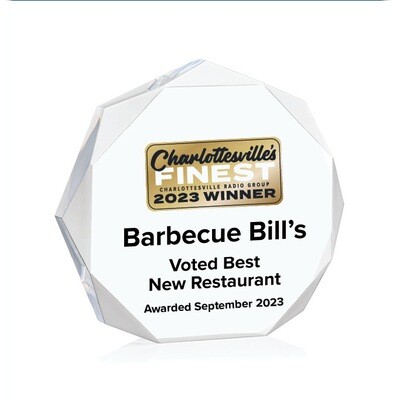 Acrylic Winner's Award - Clear Octagon