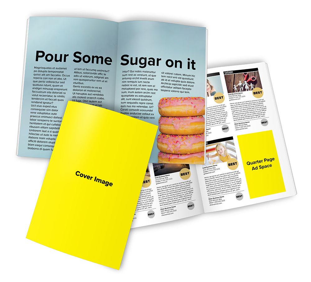 Winner's Magazine Cover Callout + Story + 1/4 Page Ad