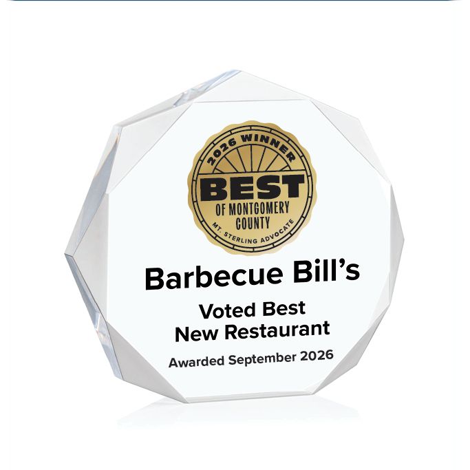 Acrylic Winner's Award - Clear Octagon