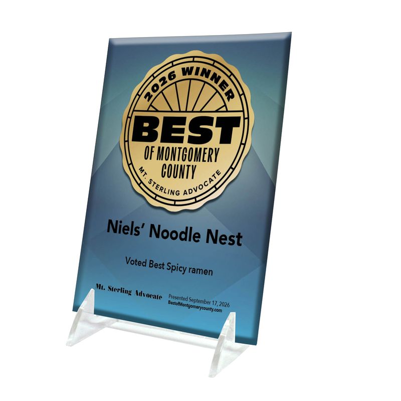 Crystal Keepsake Plaque
