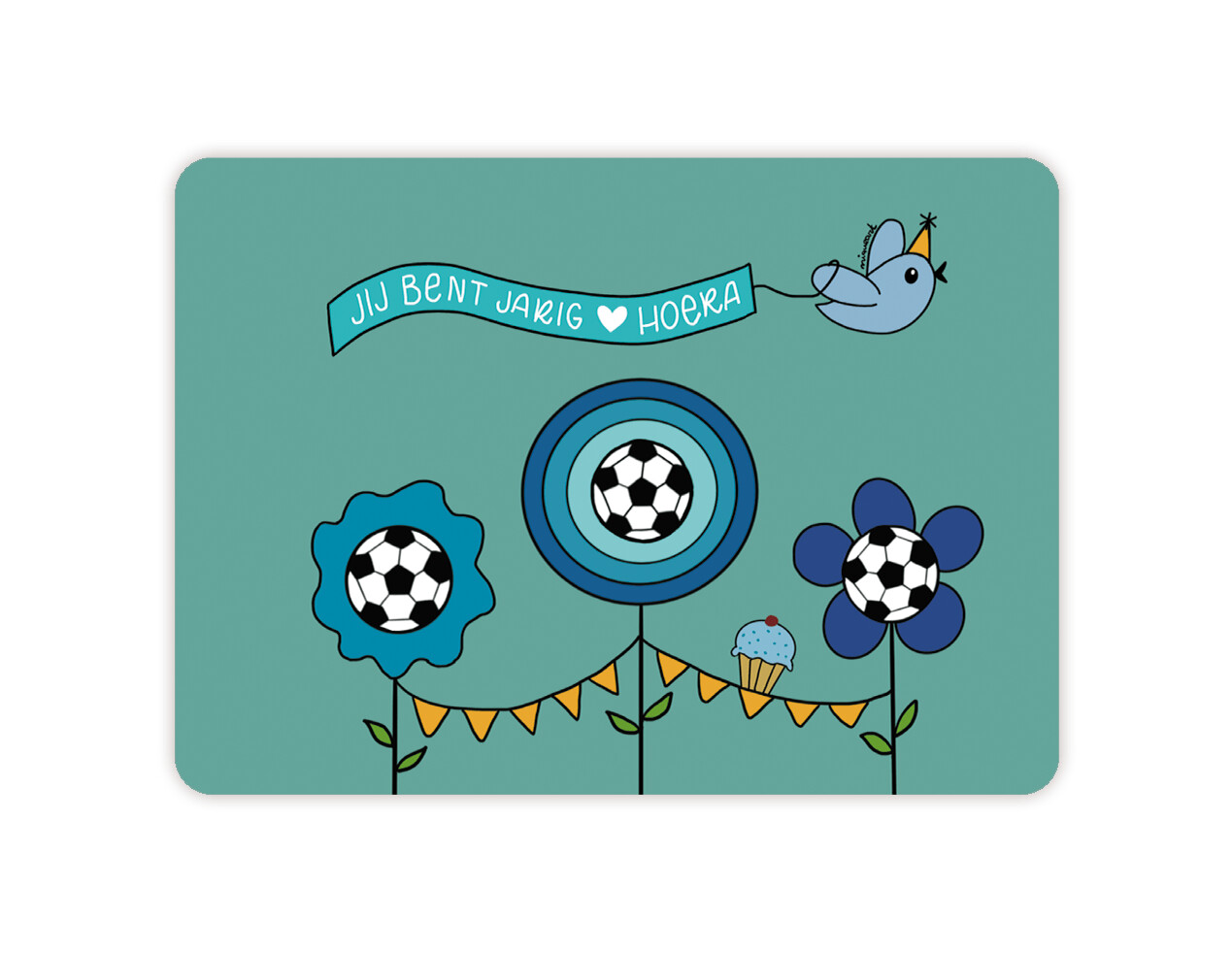 Voetbalbloemen