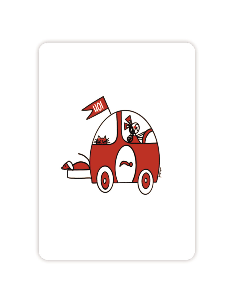 Rood onderweg