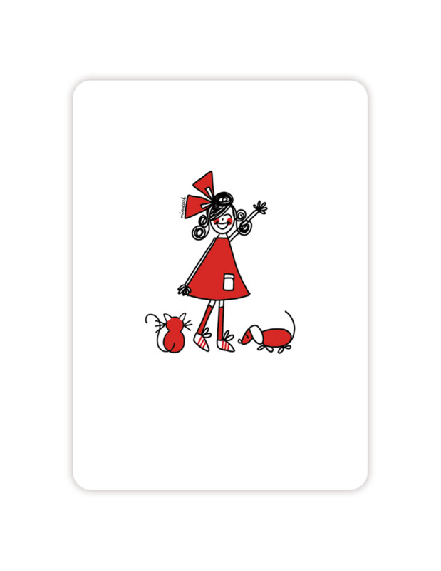 Rood zwaait
