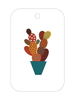 Cadeaulabeltje cactus