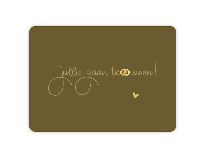 Jullie gaan trouwen!