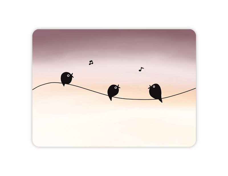 Vogels tijdens de zonsondergang