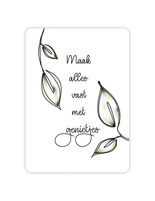 Maak alles vast met genietjes