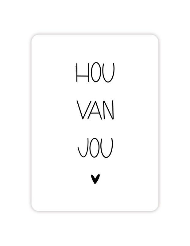Braille Hou van jou