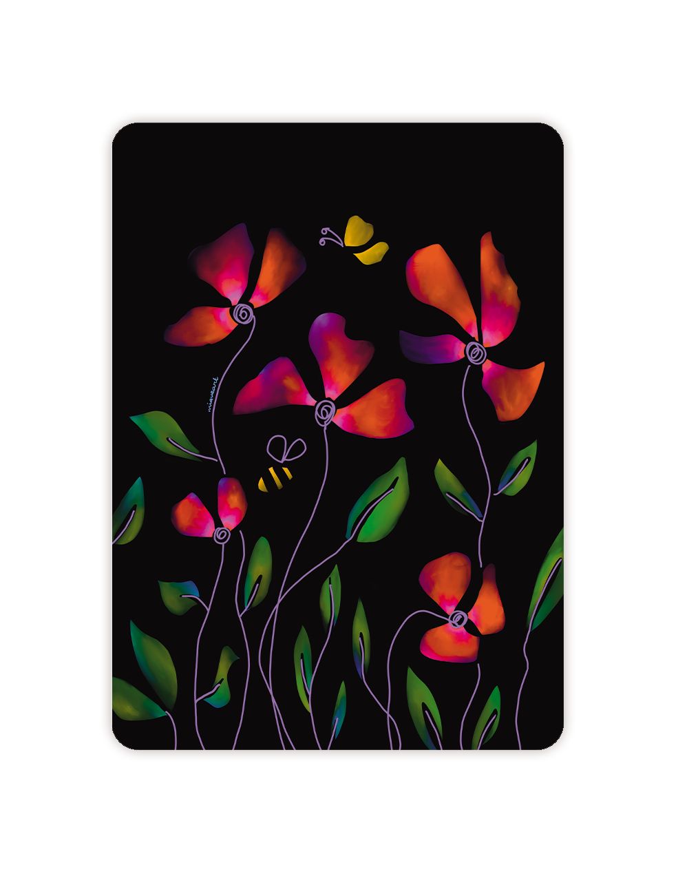 Bloemen in de nacht