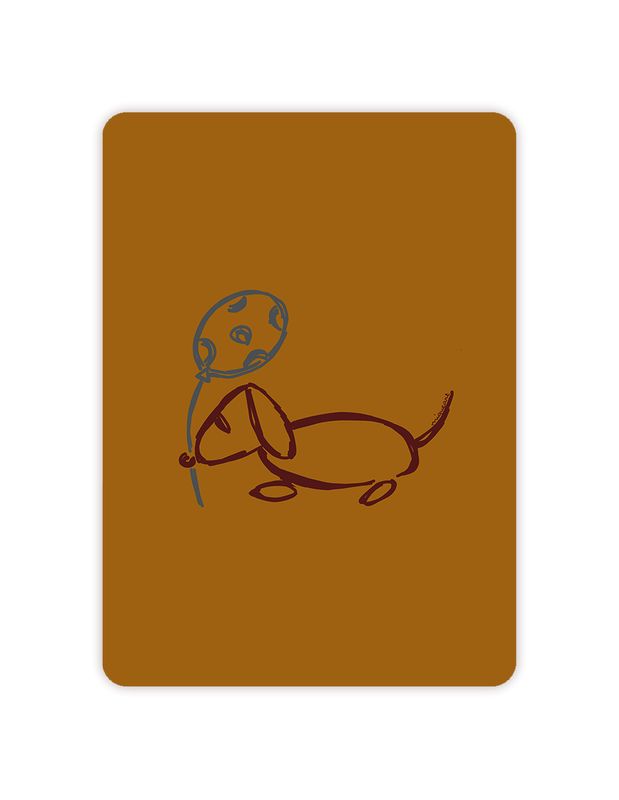 Teckel met ballon Teckel met ballon