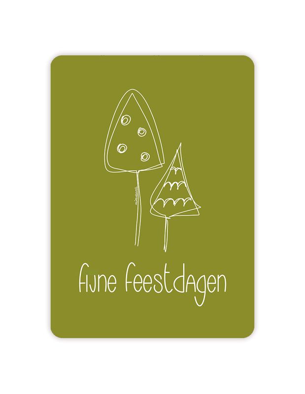 Kerstboompjes lichtgroen