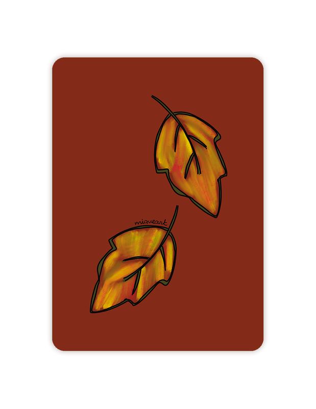 Vallende herfstblaadjes